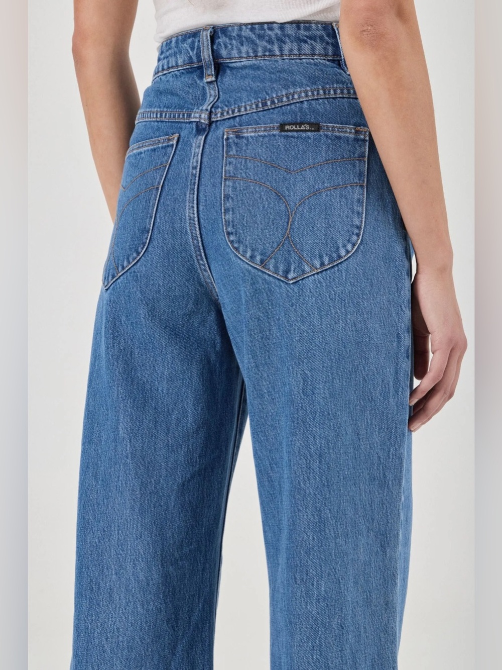 ROLLA'S Light Blue Straight Leg Jeans Sz 31 Denim